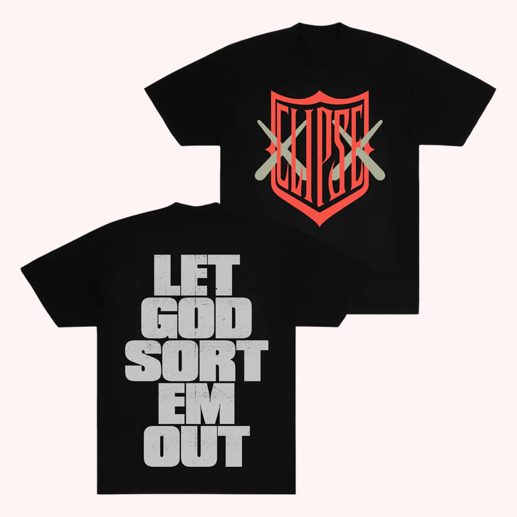 Clipse Tour Merch Kaws X Clipse Let God Sort Em Out T-Shirt Gifts For Best Friends Clipse Tour Merch Kaws X Clipse Let God Sort Em Out T-Shirt Gifts For Best Friends