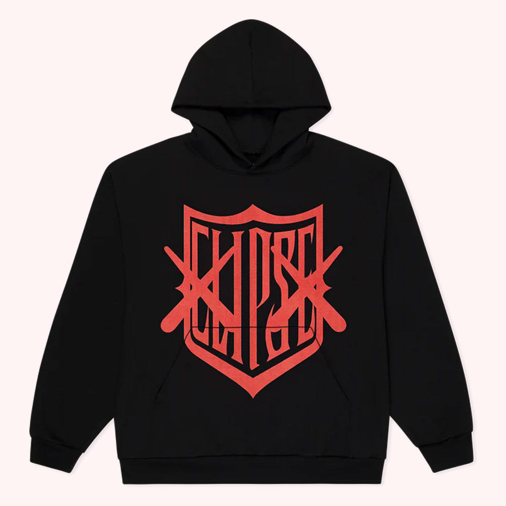 Clipse Tour Merch Kaws X Clipse Shield Hoodie Present For Husband Clipse Tour Merch Kaws X Clipse Shield Hoodie Present For Husband
