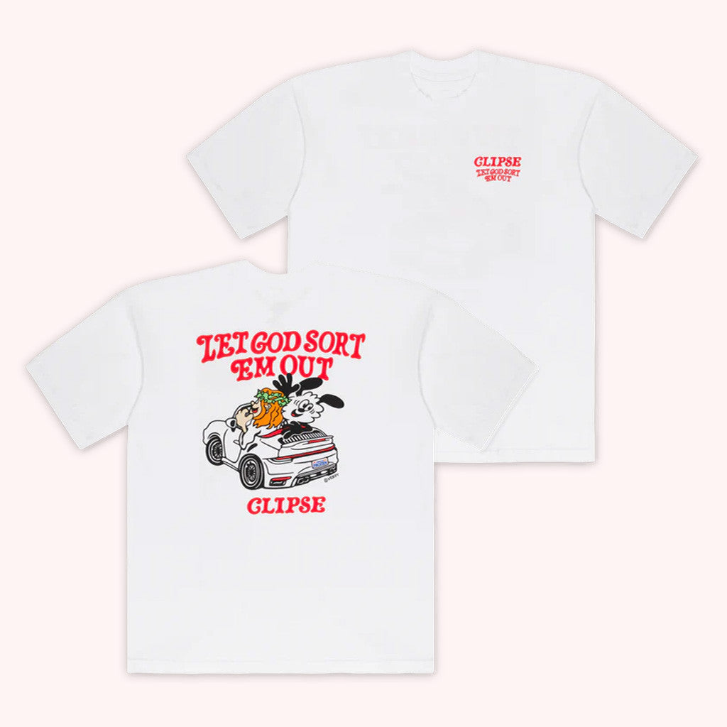Clipse Tour Merch Verdy X Clipse Let God Sort Em Out T-Shirt Friends Gifts