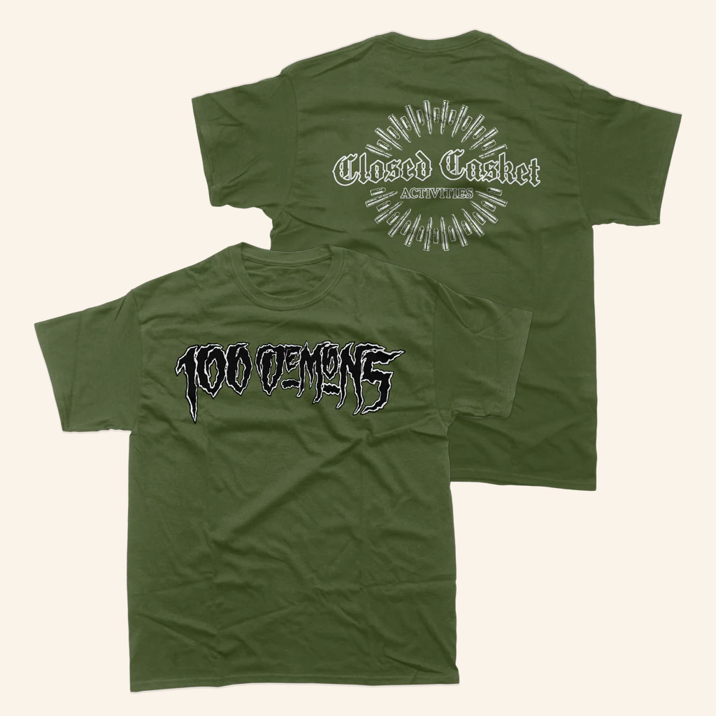 Closed Casket Activities Merch 100 Demons Logo T-Shirt Best Gifts For Band Lovers