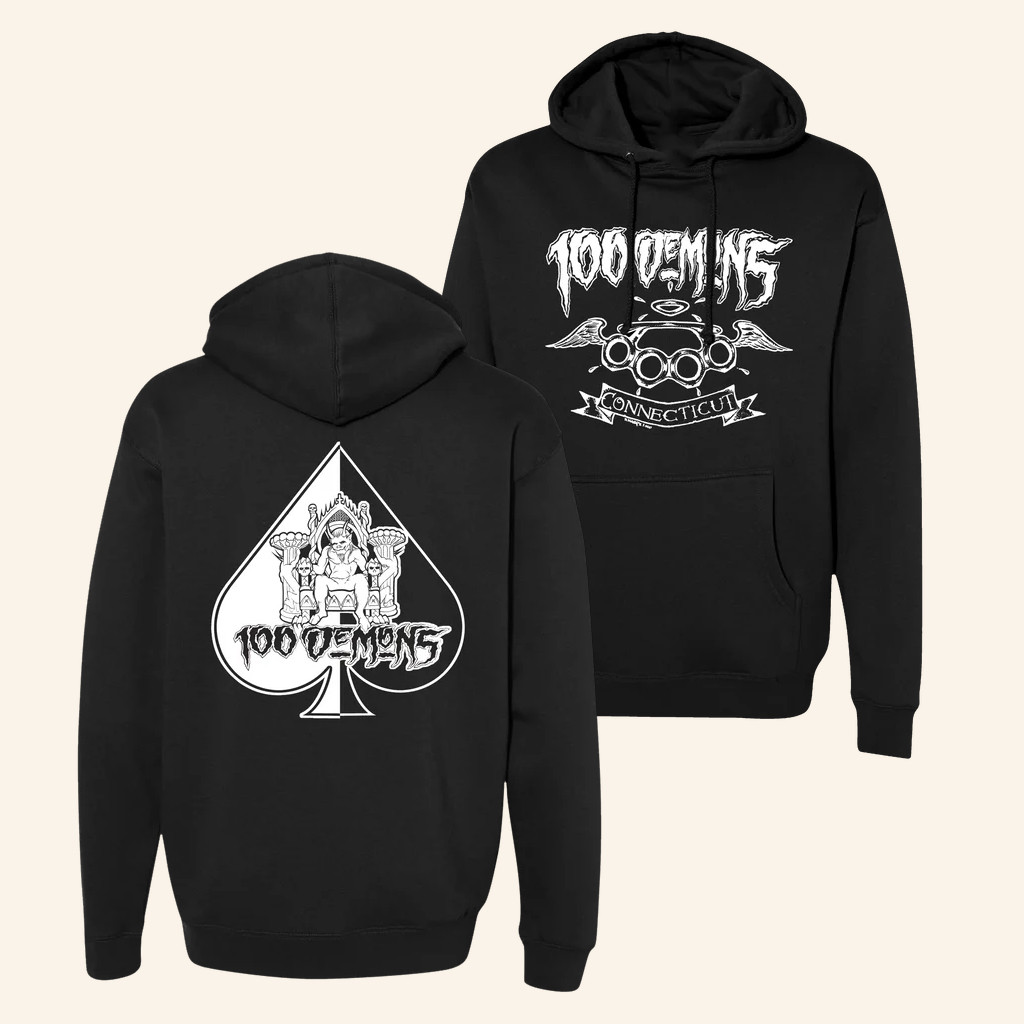 Closed Casket Activities Merch 100 Demons Spade Hoodie Gifts Ideas For Music Fans