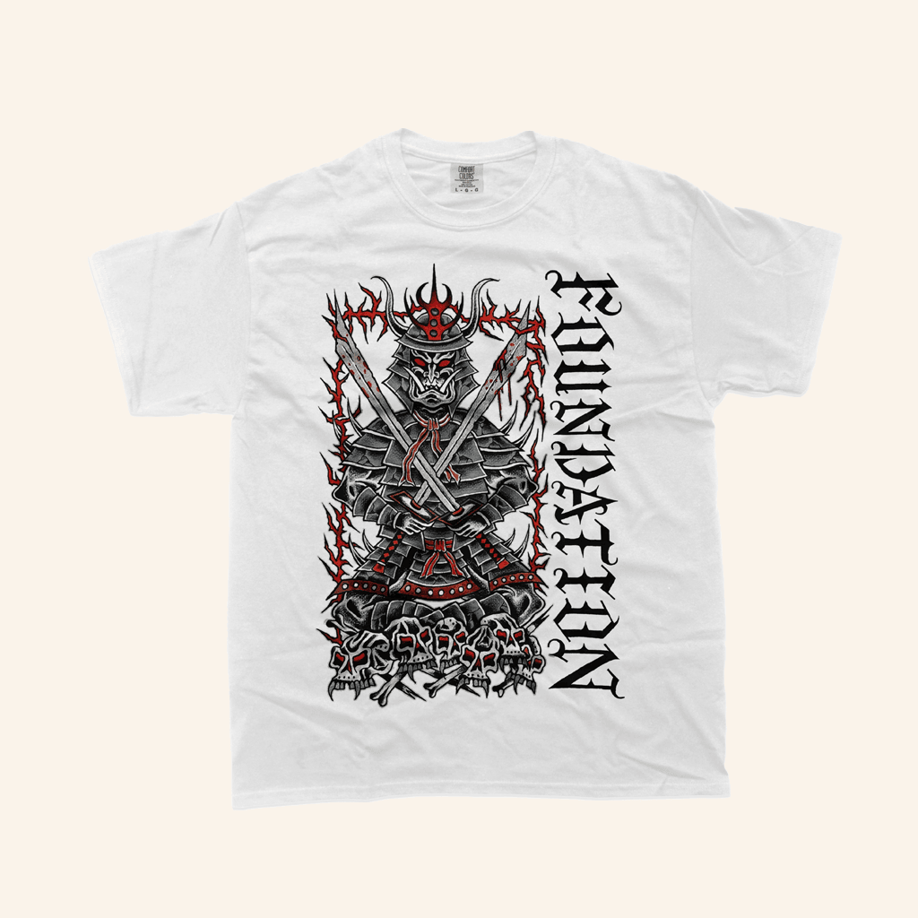 Closed Casket Activities Merch Foundation Samurai White T-Shirt Gifts For Husband