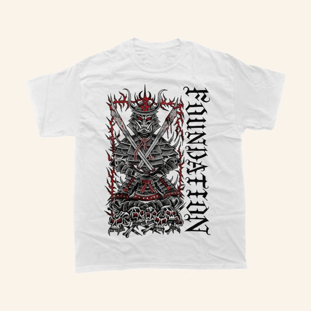 Closed Casket Activities Merch Foundation Samurai White T-Shirt Him Gifts