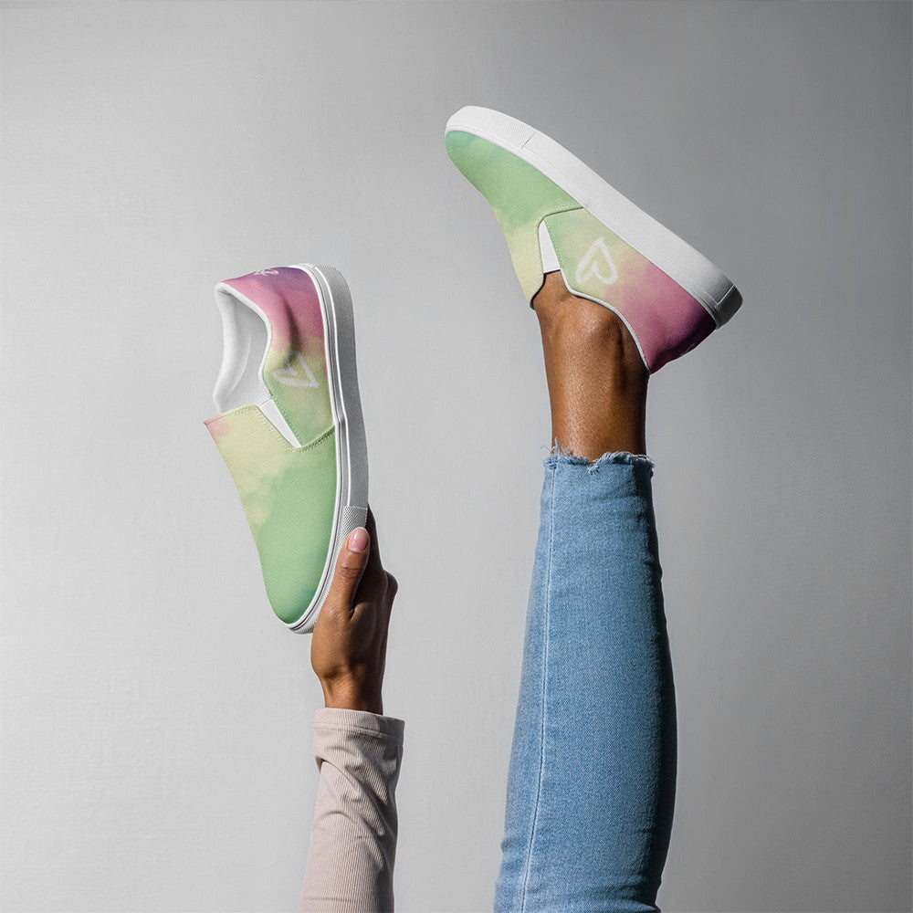 Cloudy Genderfae Slip On Sneakers LGBTQ Pride Sneakers Genderfae Shoes Gifts For Him Her Cloudy Genderfae Slip On Sneakers LGBTQ Pride Sneakers Genderfae Shoes Gifts For Him Her