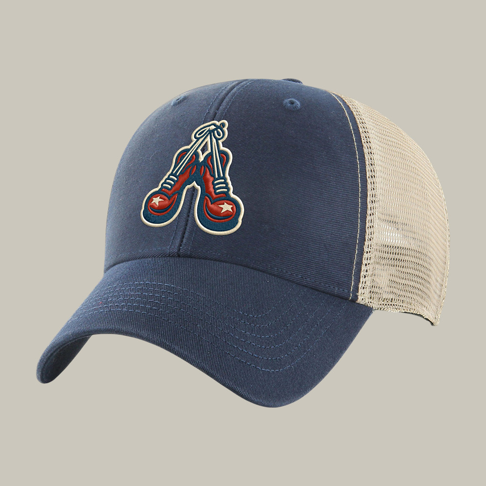 Clowns 47 Brand Secondary Logo Trucker Hat Savannah Bananas Trucker Cap Present Idea For Fans