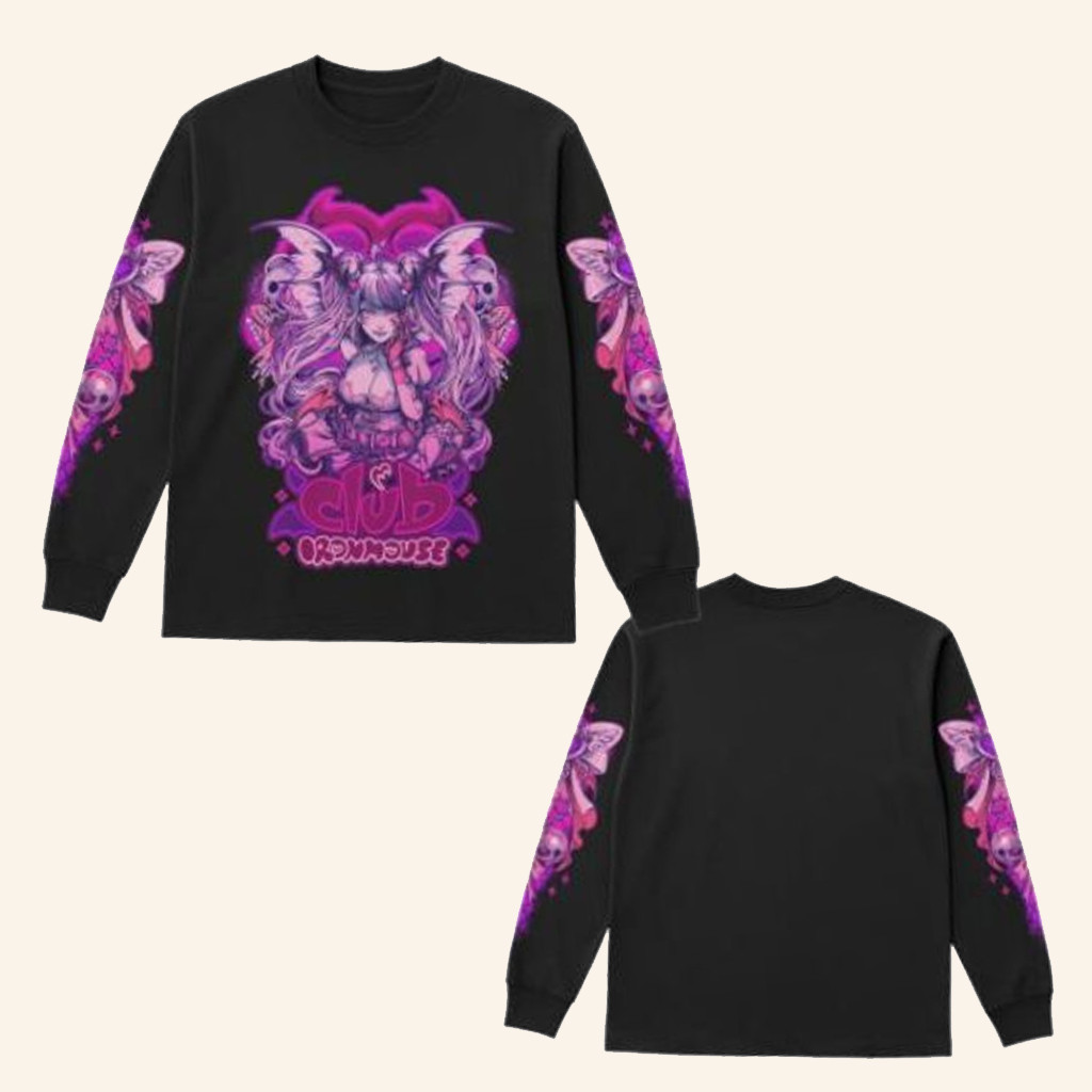 Club Ironmouse Merch Club Ironmouse Art Long Sleeve T-Shirt Gifts For Besties