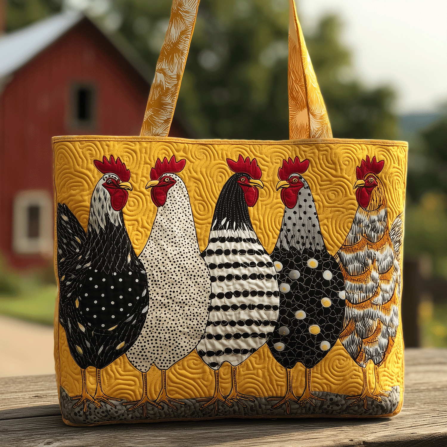Cluckin in Style Quilted Tote Bag Useful Gifts For Farmers