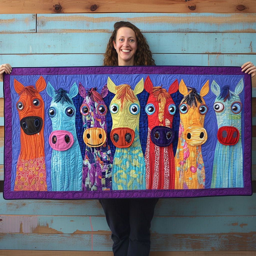 Clumsy Canter Quilted Table Runner Dinner Table Decor Ideas Best Presents For Horse Lovers