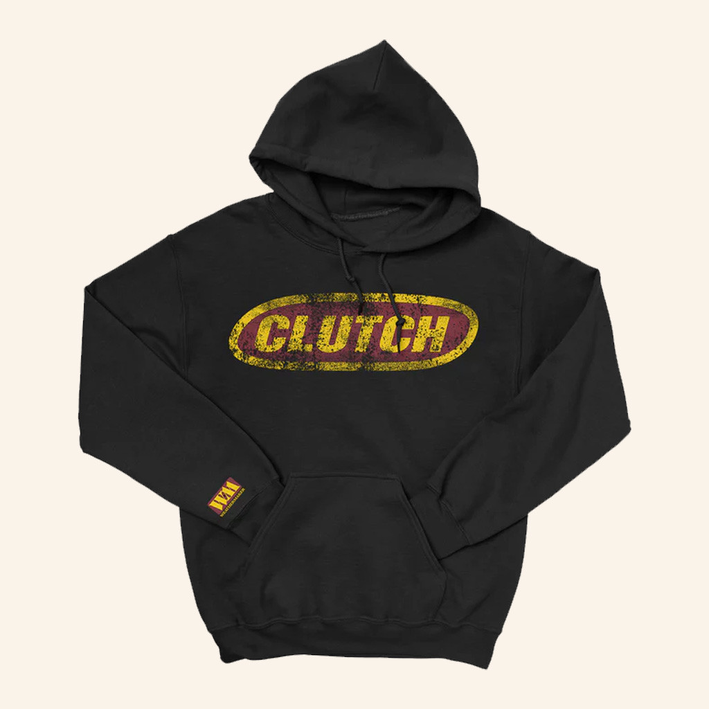 Clutch Merch Classic Logo Distressed Hoodie Xmas Gifts For Him