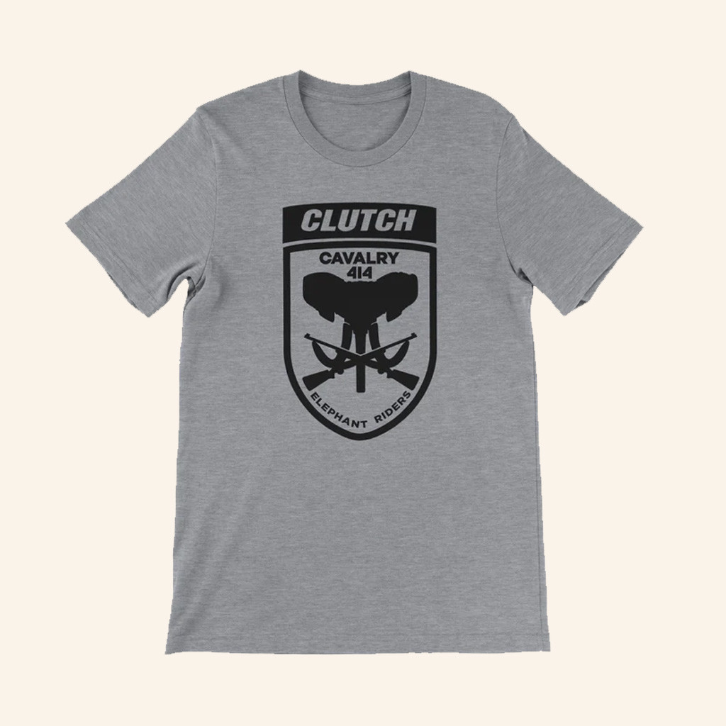 Clutch Merch Elephant Riders T-Shirt Birthday Present For Husband