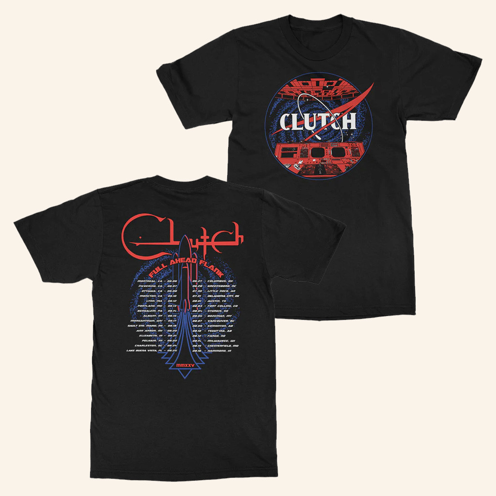 Clutch Merch Full Ahead Flank Tour T-Shirt Present For Husband
