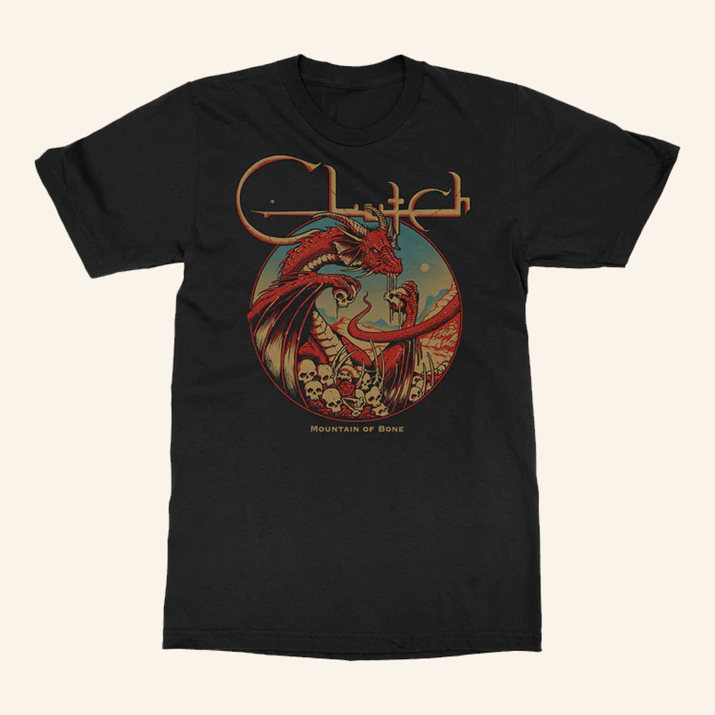 Clutch Merch Mountain Of Bone Red Dragon T-Shirt Gifts For Father Clutch Merch Mountain Of Bone Red Dragon T-Shirt Gifts For Father