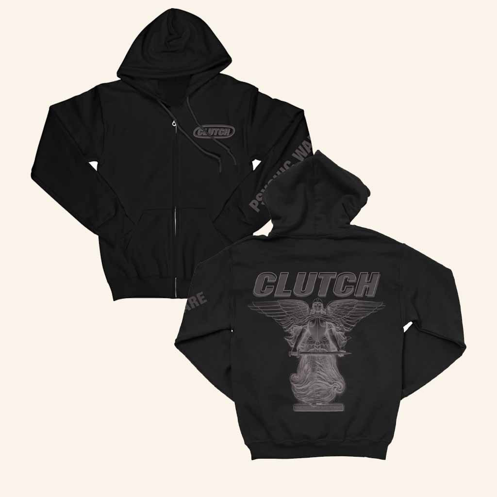 Clutch Merch Psychic Warfare Negative Zip Hoodie Best Gifts For Husband