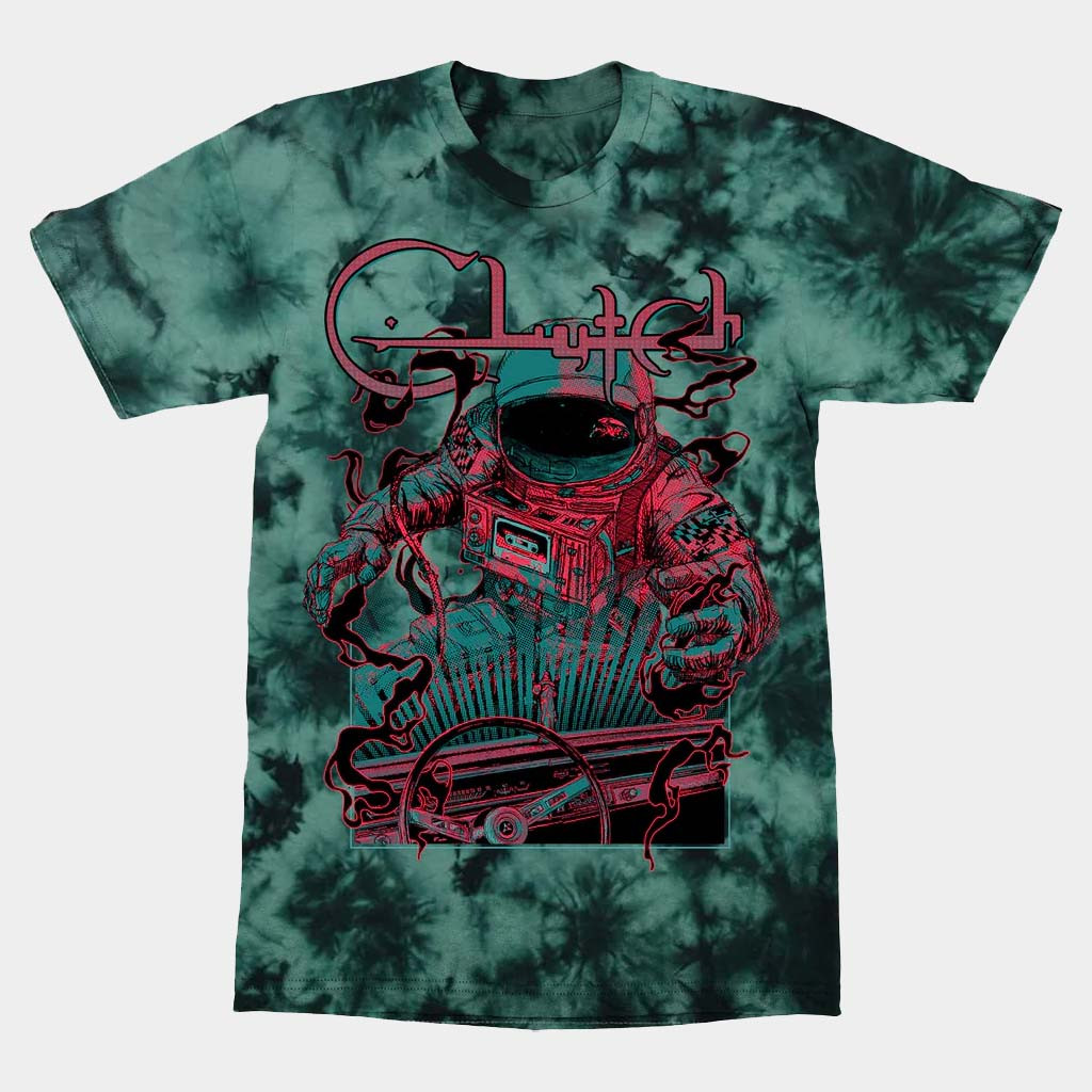 Clutch Merch Spacegrass Astronaut Tie Dye T-Shirt Best Gifts For Boyfriend