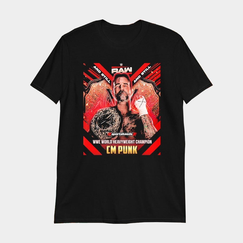 CM Punk WWE World Heavyweight Champion 2025 T-Shirt Best Gifts For Wrestling Fans