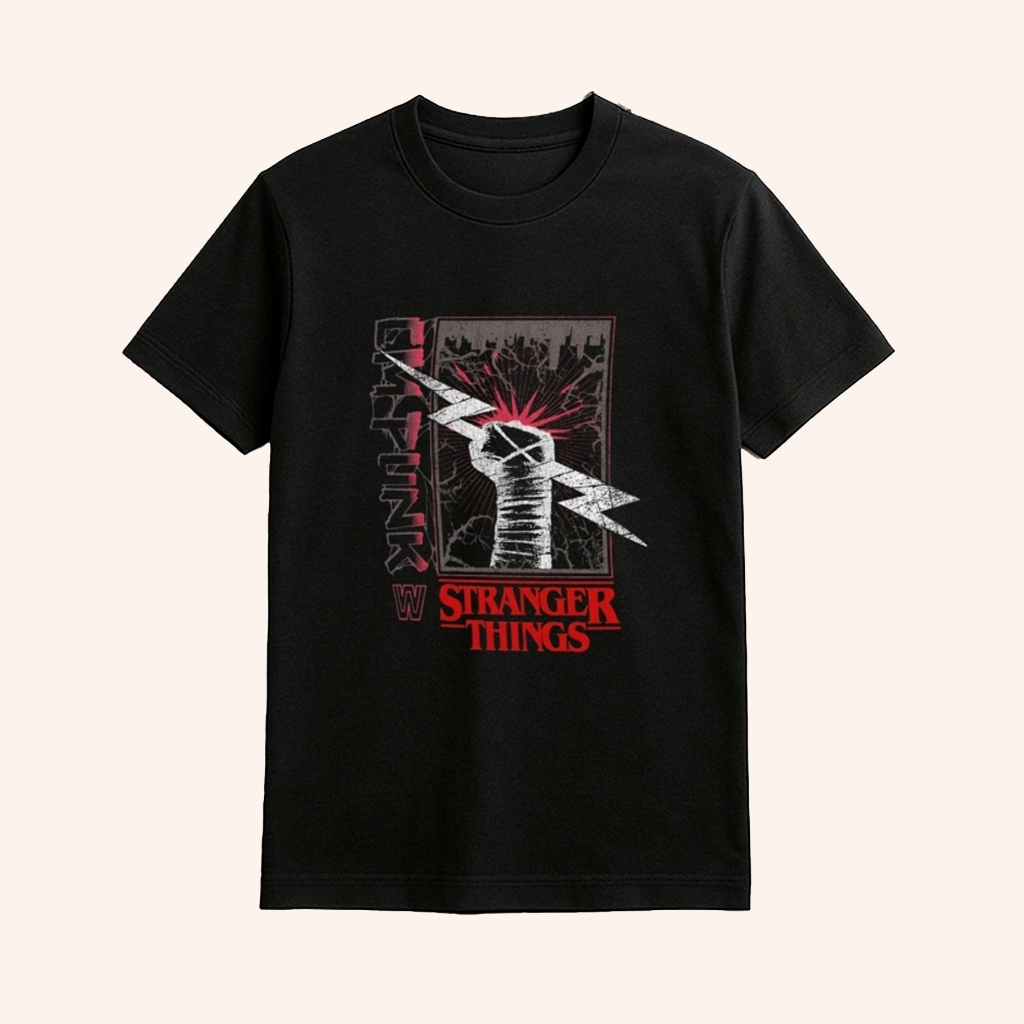 CM Punk WWE X Stranger Things T-Shirt Fan Merch Gifts Ideas For Him