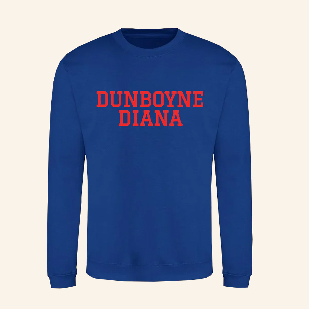 CMAT Baby Merch Dunboyne Diana Sweatshirt Blue Gifts For Best Friends