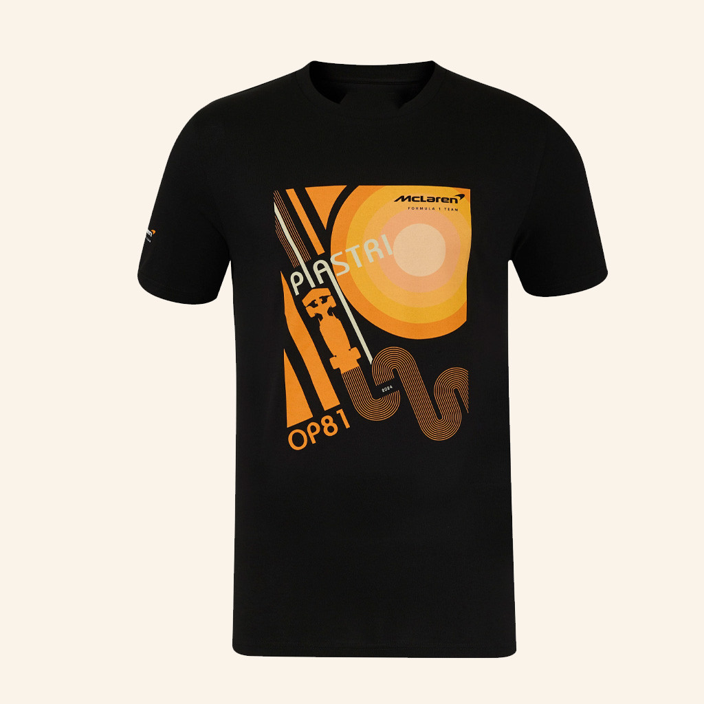 CMC Motorsports Merch Mclaren F1 Oscar Piastri Team Track T-Shirt Gifts For Husband