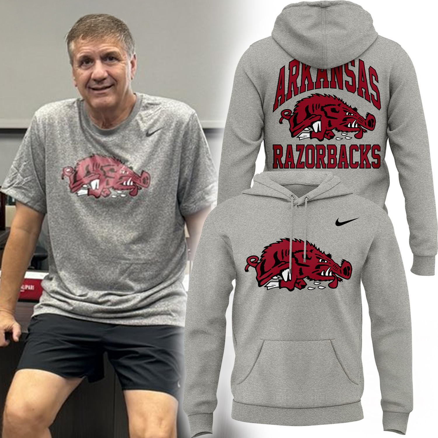 Coach John Calipari Arkansas Razorbacks Basketball Hoodie Gifts For Fans