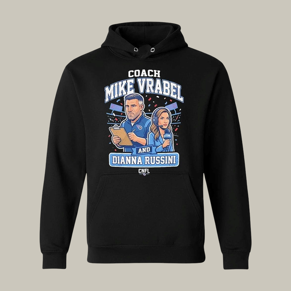 Coach Mike Vrabel Dianna Russini Hoodie Vrabel Russini Apparel Football Gifts For Him