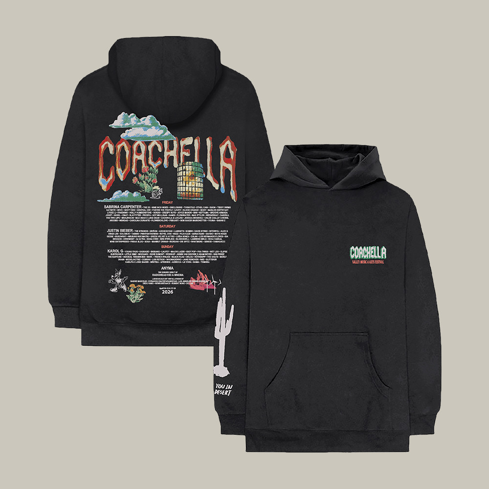 Coachella Desert Icons Hoodie Coachella Valley Music And Arts Festival Apparel Fan Gift For Him