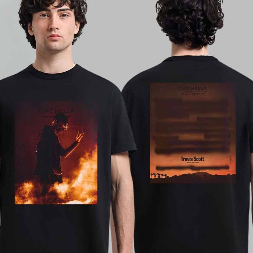 Coachella Festival 2025 Travis Scott Designs The Desert New Chapter By La Flame T-Shirt Gift Idea For Fans Coachella Festival 2025 Travis Scott Designs The Desert New Chapter By La Flame T-Shirt Gift Idea For Fans
