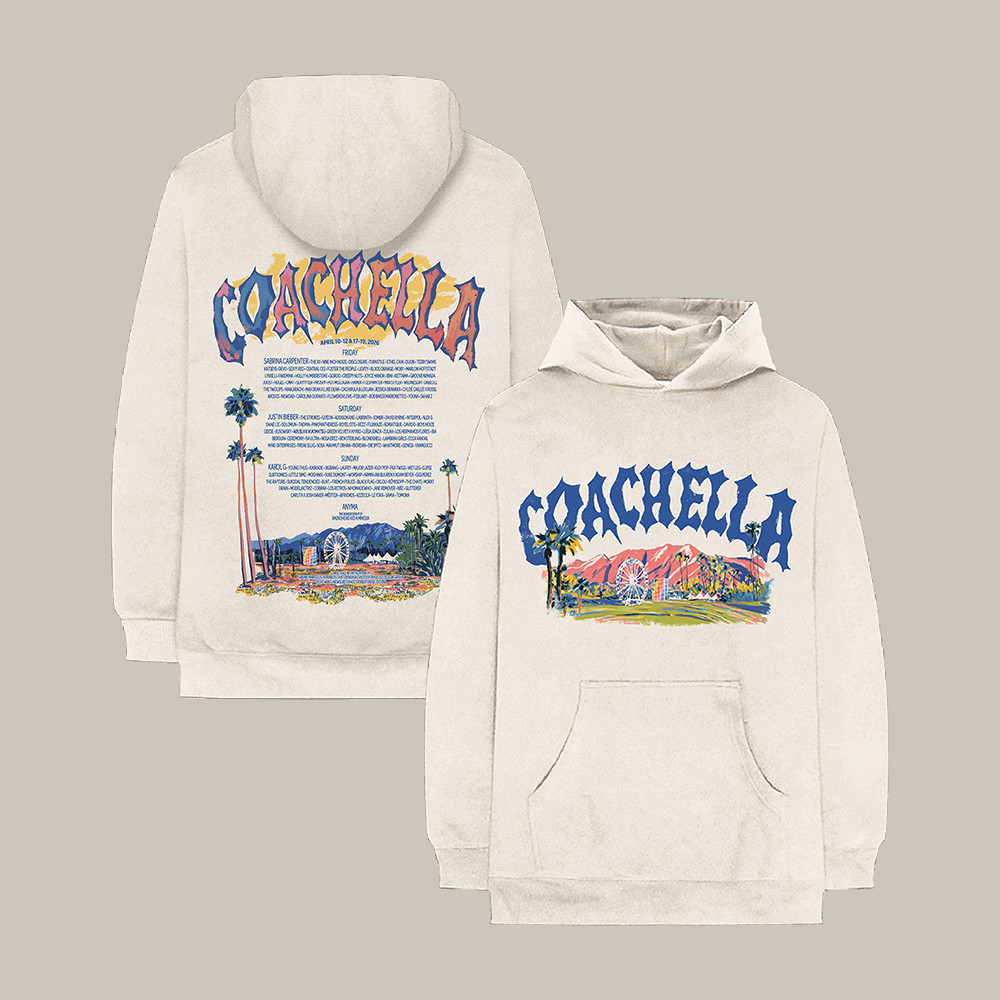 Coachella Music Festival 2026 Hoodie Coachella Music Apparel Present For Him