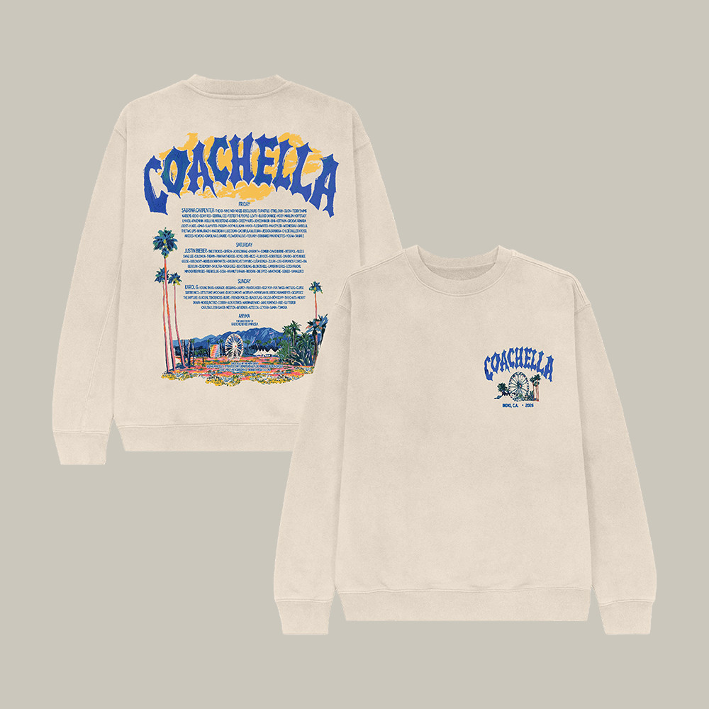 Coachella Music Festival 2026 Sweatshirt Music Concert Merch Present For Wife