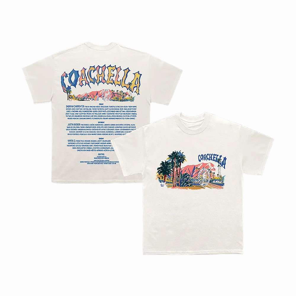 Coachella Pastels Lineup T-Shirt Coachella Valley Music Clothes Present For Best Friends