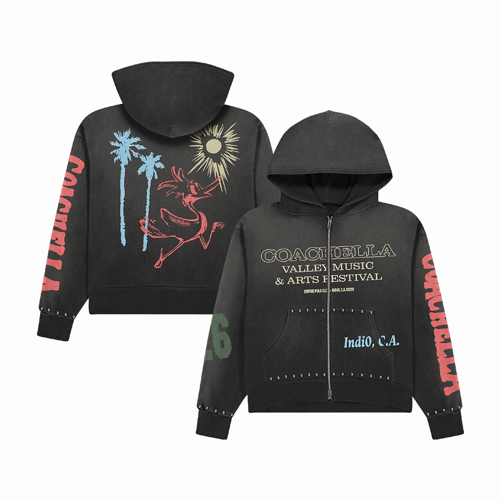 Coachella Valley Music And Arts Festival Zip Hoodie Coachella 2026 Apparel Music Buffs Gifts