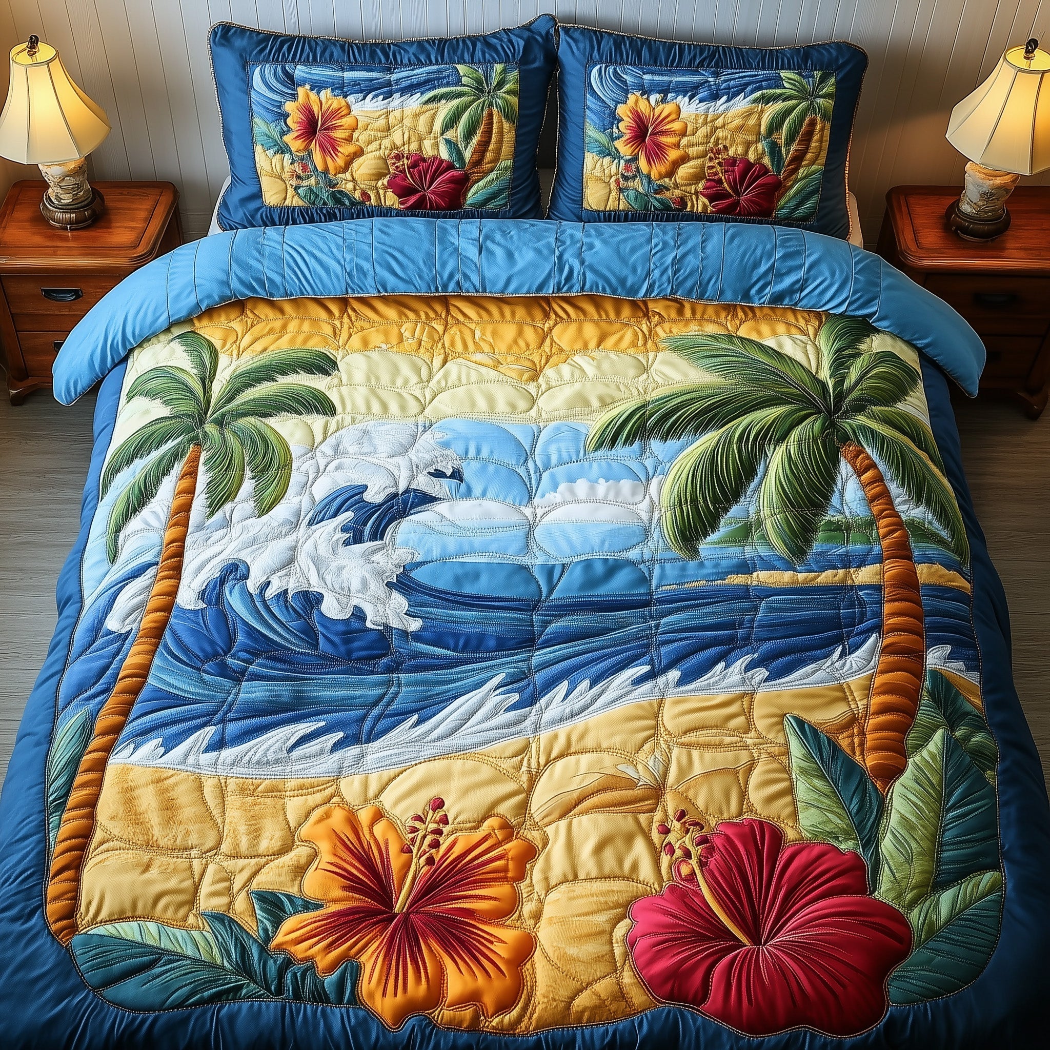 Coastal Breeze Duvet Cover Set Anniversary Merch Gift