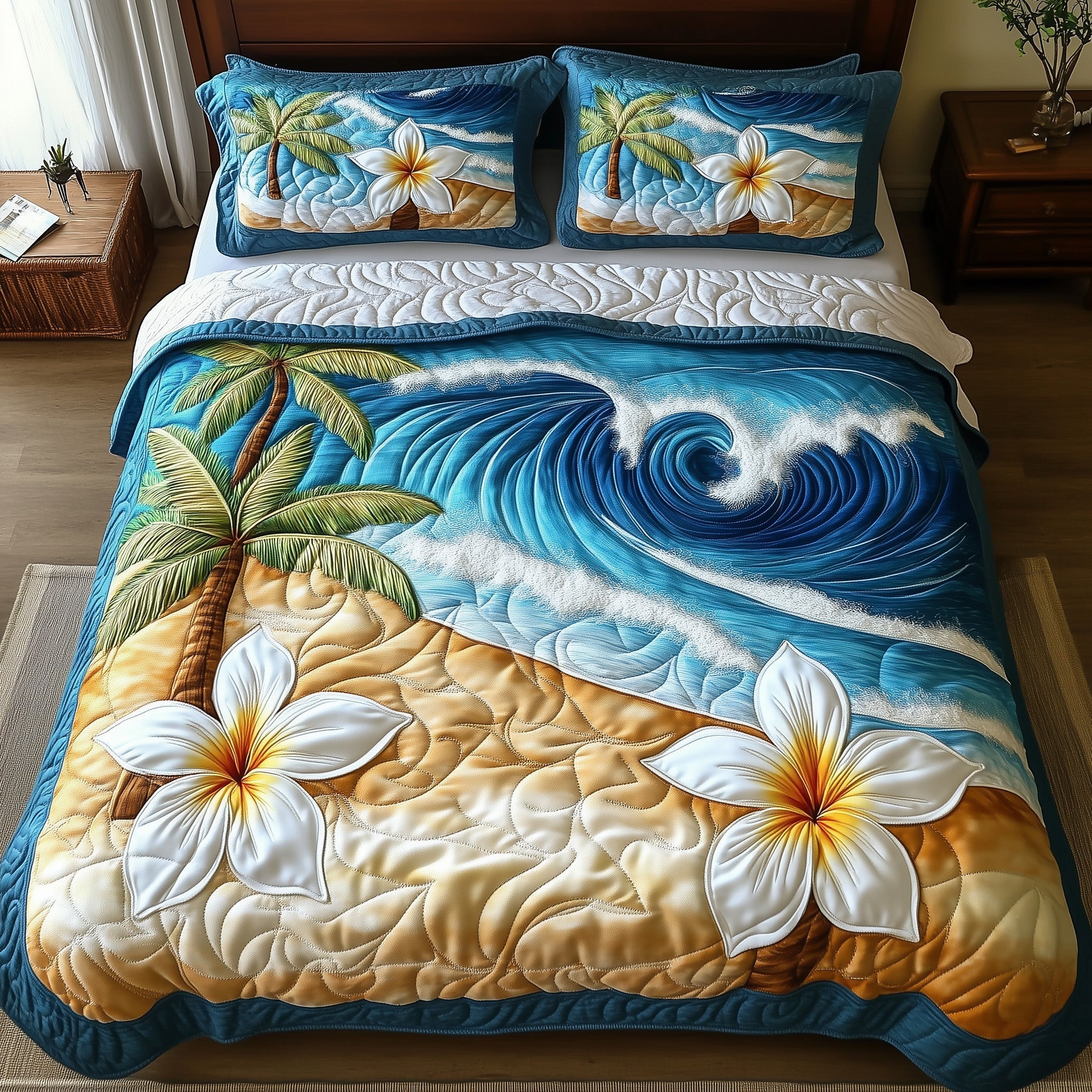Coastal Breeze Duvet Cover Set Durable Merch Build