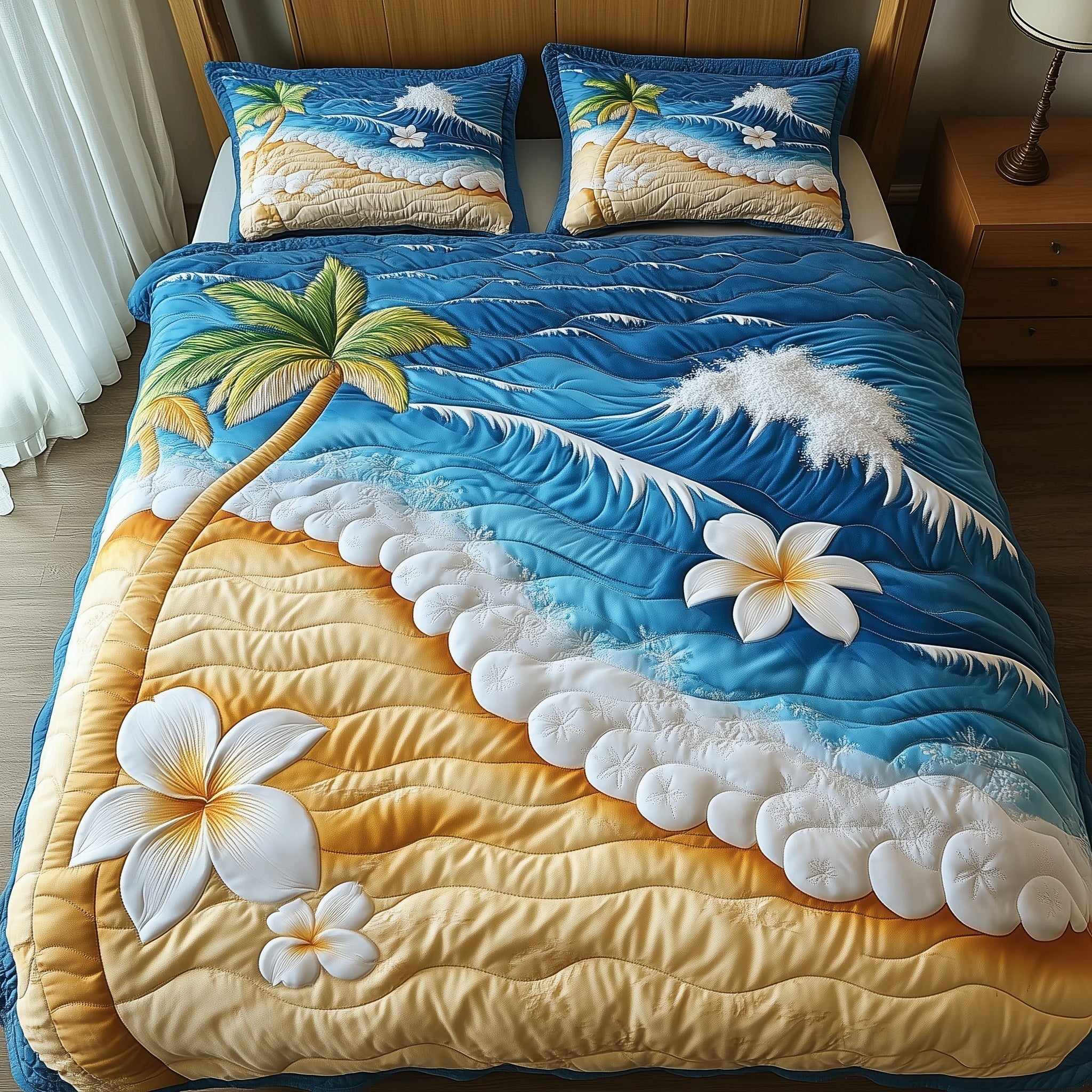 Coastal Breeze Duvet Cover Set Lightweight Merch Design