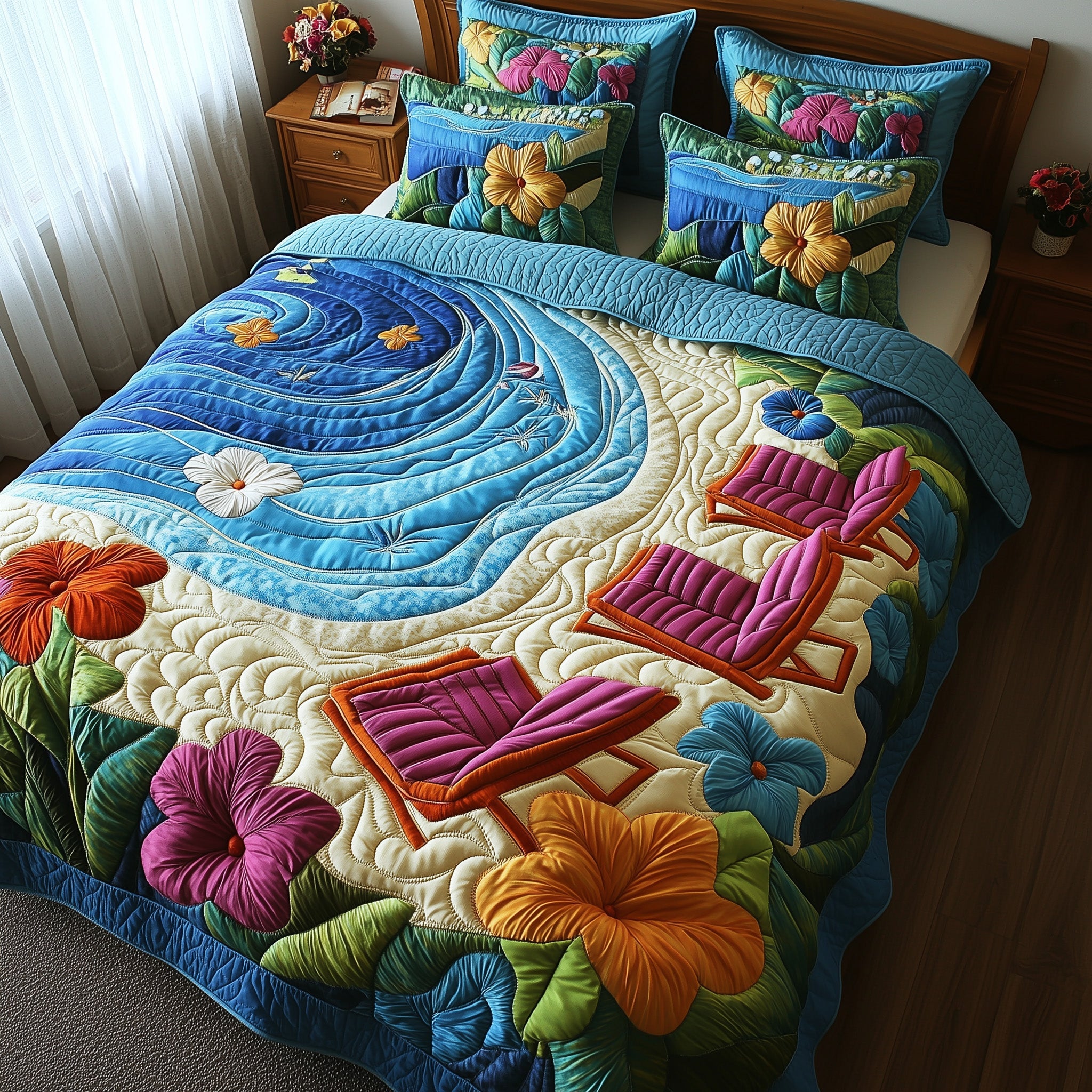 Coastal Chill Duvet Cover Set Easter Merch Gift
