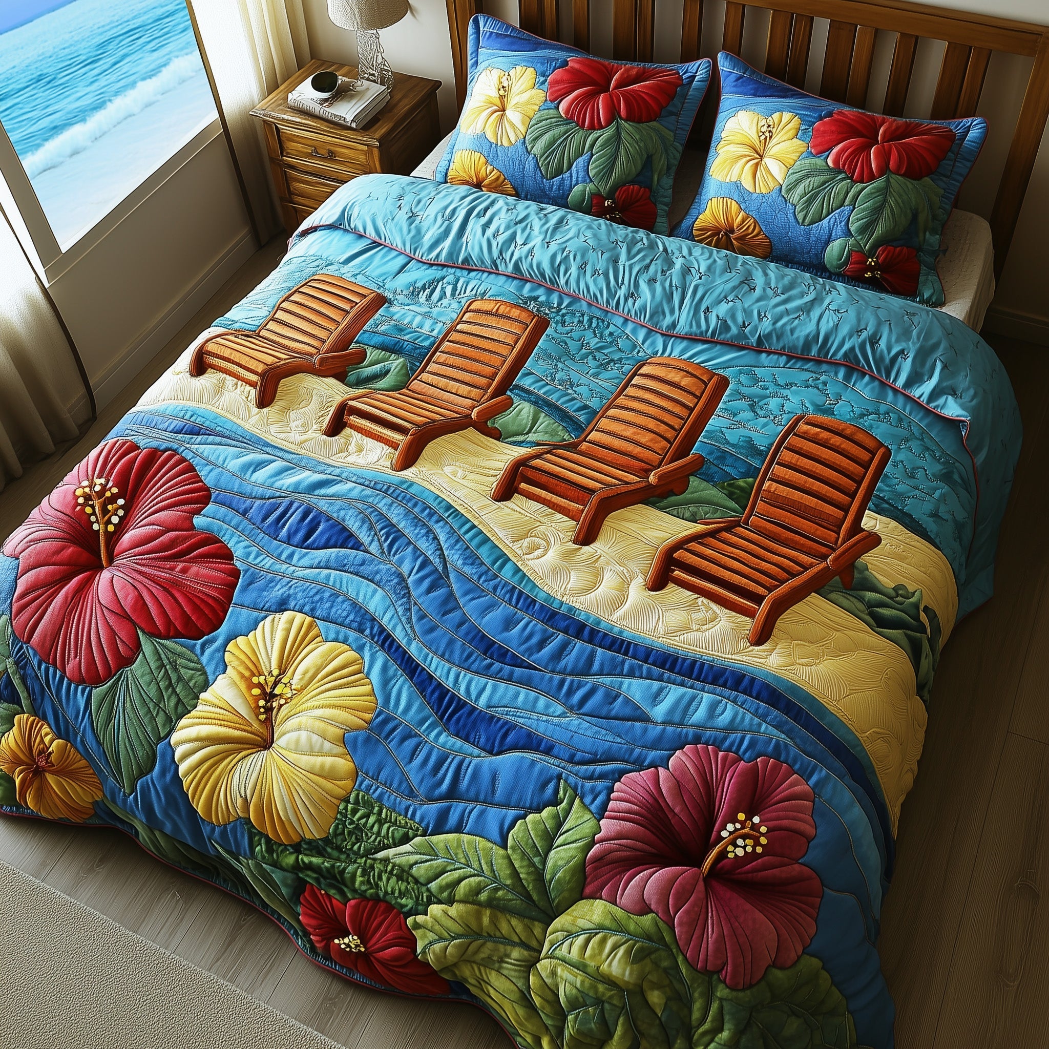 Coastal Chill Duvet Cover Set Father's Day Merch Gift