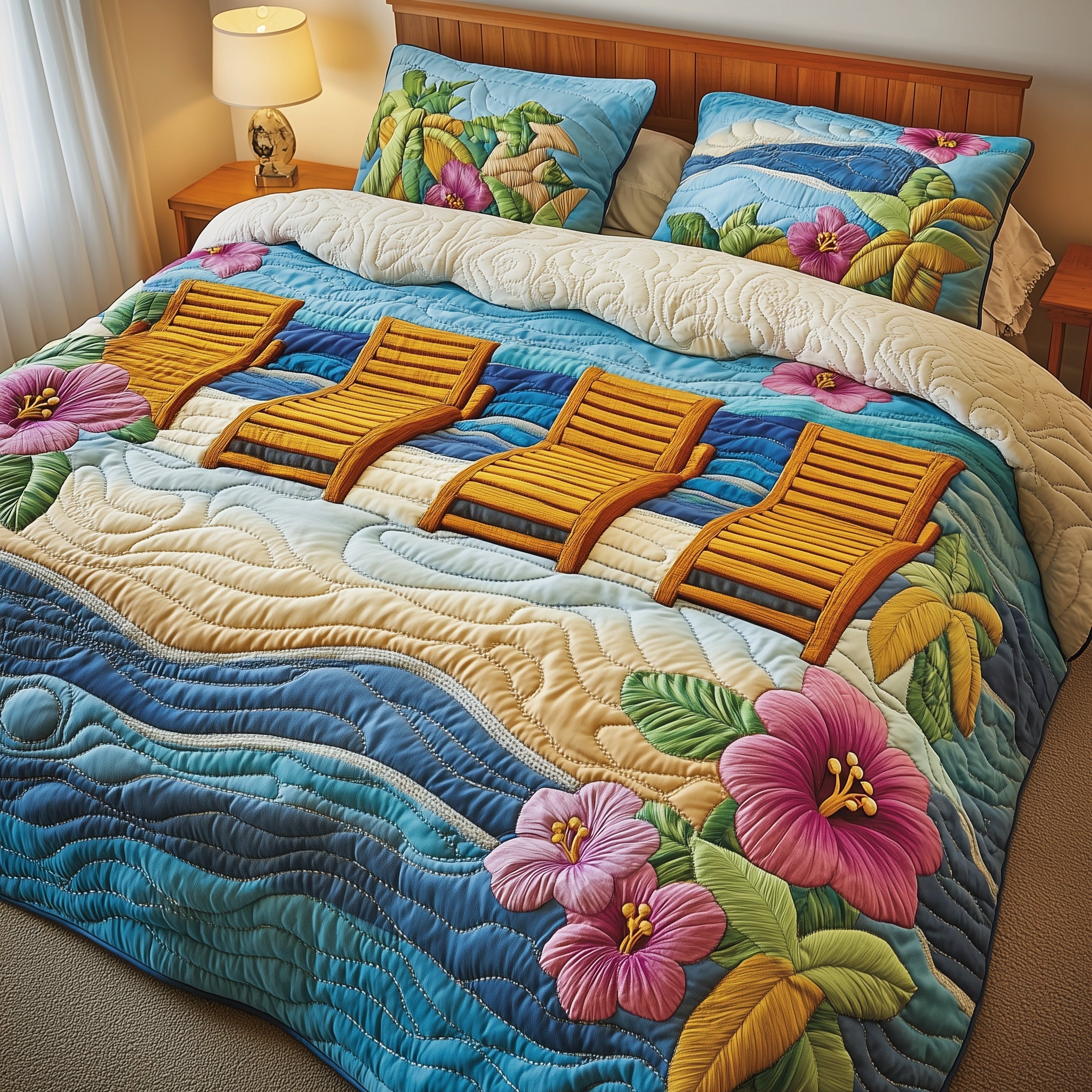 Coastal Chill Duvet Cover Set Halloween Merch Gift