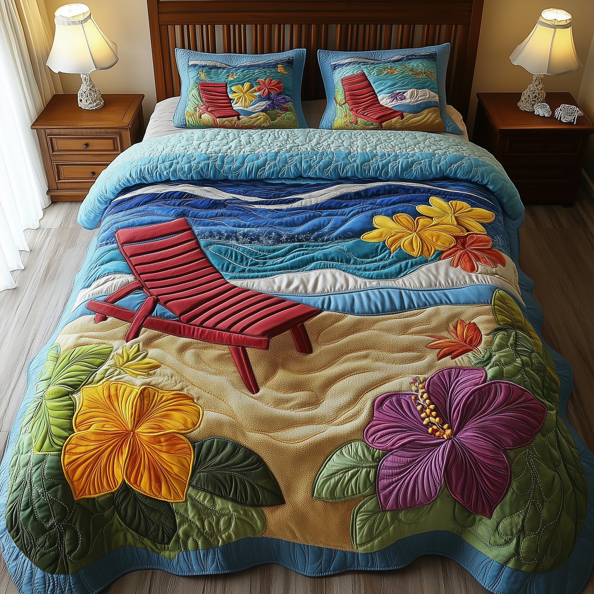 Coastal Chill Duvet Cover Set New Year Merch Gift