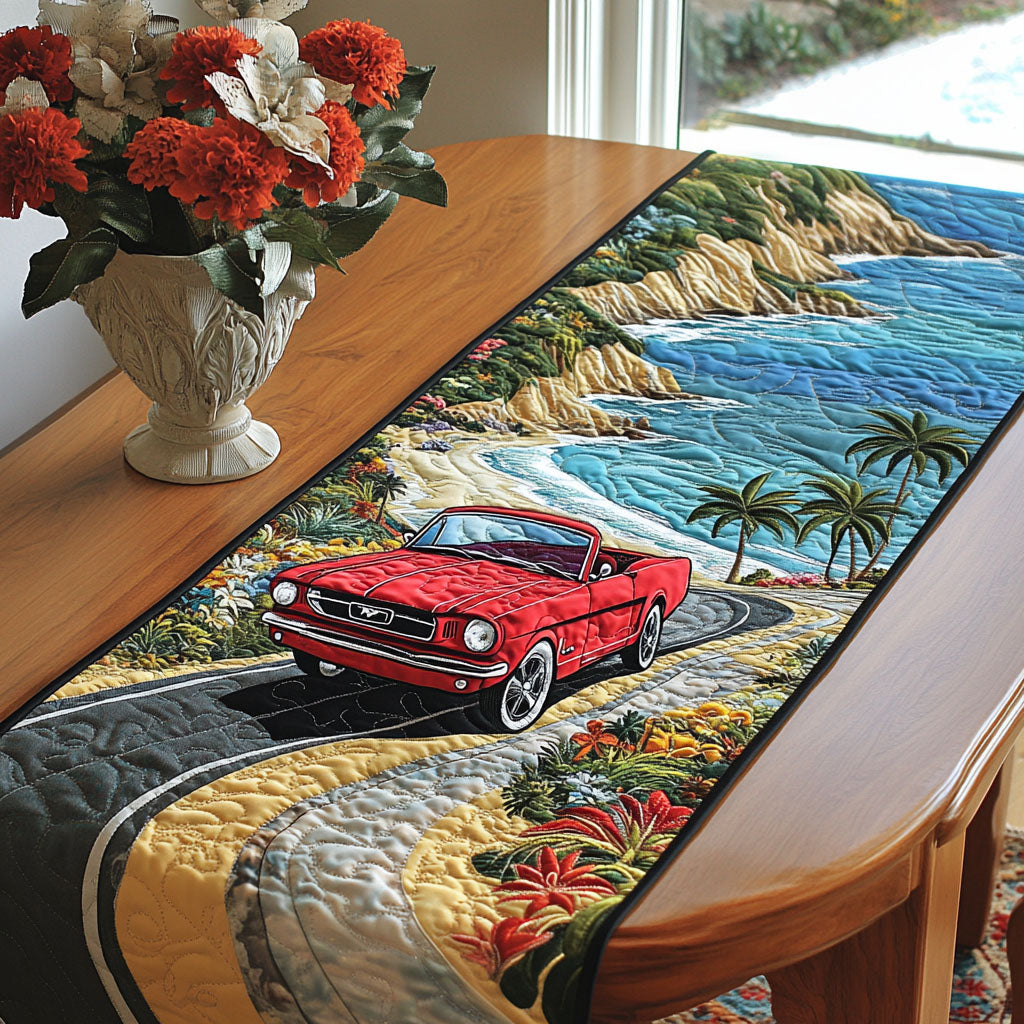 Coastal Cruise Quilted Table Runner Beach Table Runner Gift Idea For Mother In Law