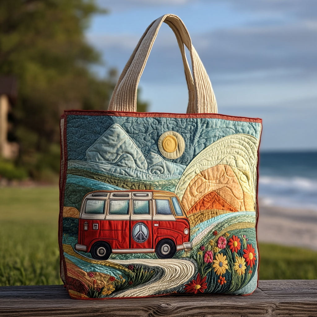 Coastal Cruising Quilted Tote Bag Gifts For Camping Lovers