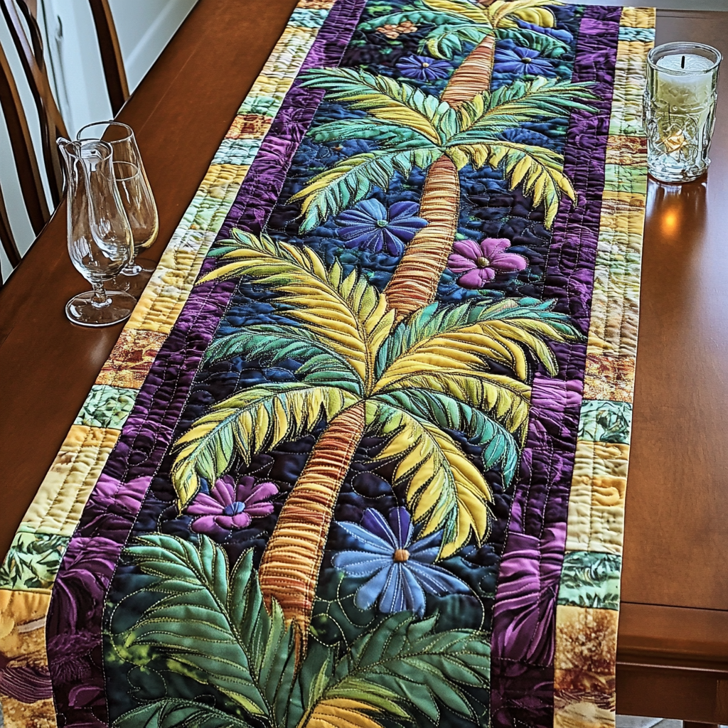 Coastal Dream Quilted Table Runner Beach Style Table Runner Best Friend Presents