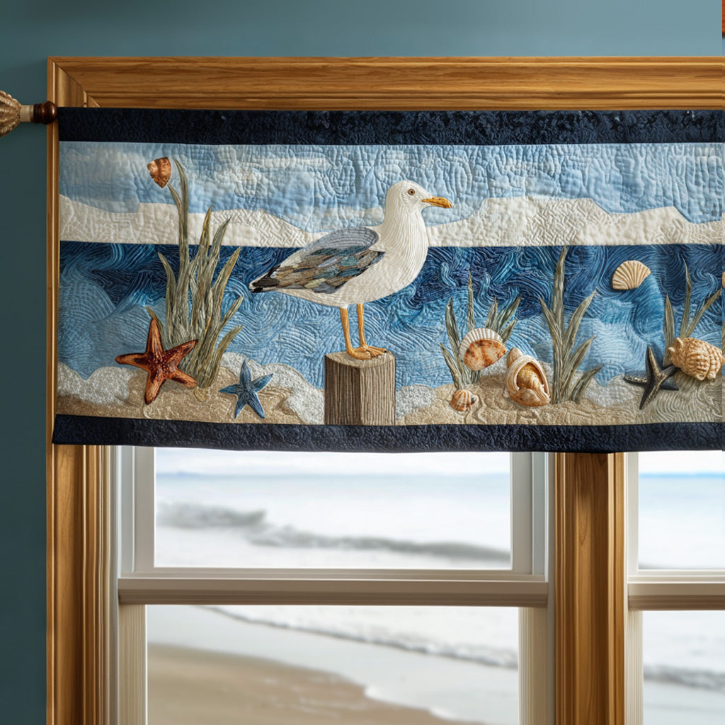 Coastal Flyer Quilted Valance Valances For Bedroom Best Presents For Grandmas