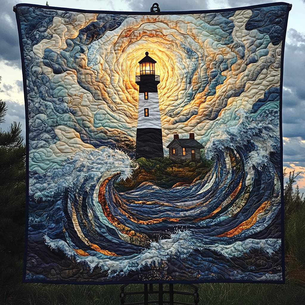 Coastal Radiance Quilted Blanket Christmas Blanket Gift