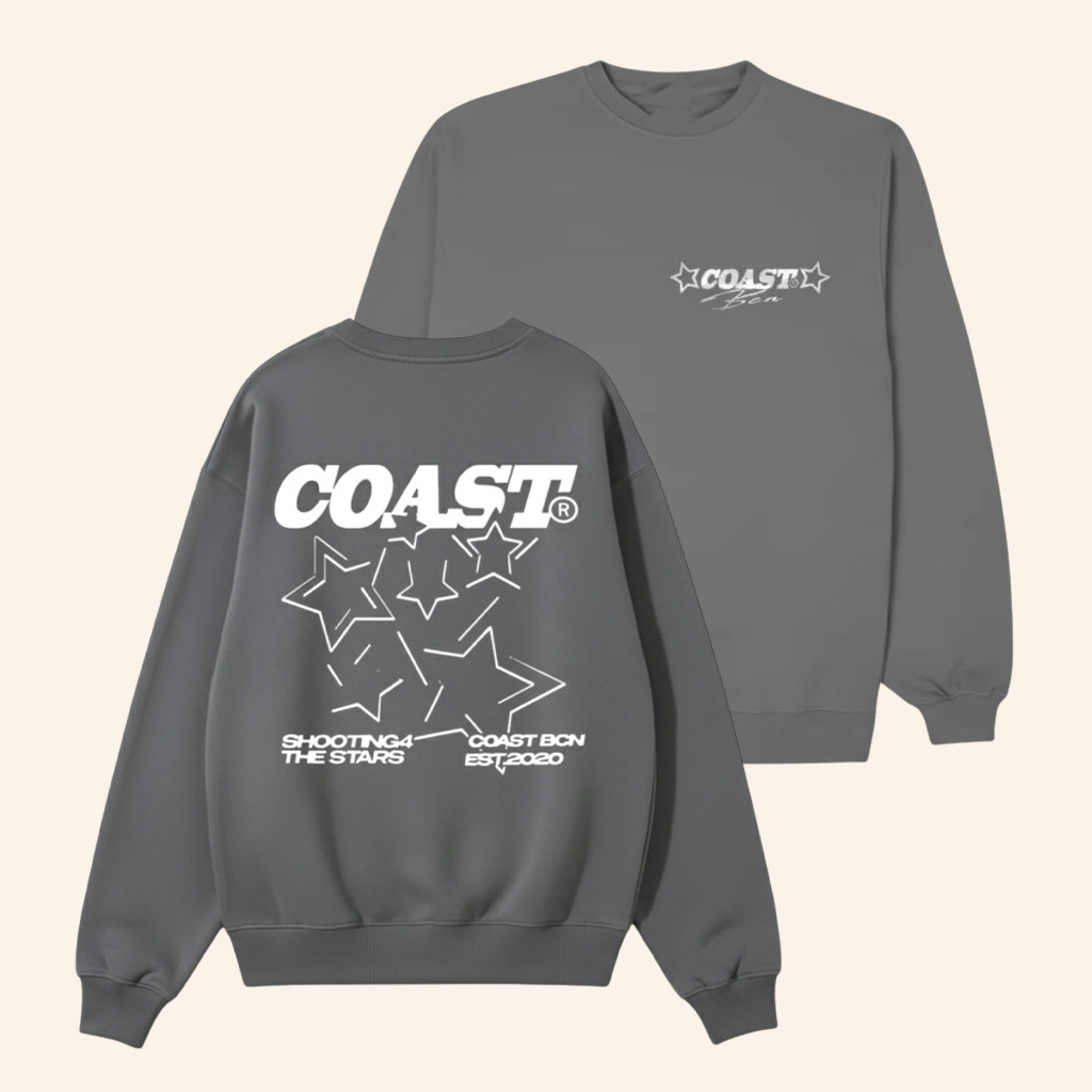 CoastBcn Merch Shooting Stars Sweatshirt Birthday Ideas For Boyfriend CoastBcn Merch Shooting Stars Sweatshirt Birthday Ideas For Boyfriend