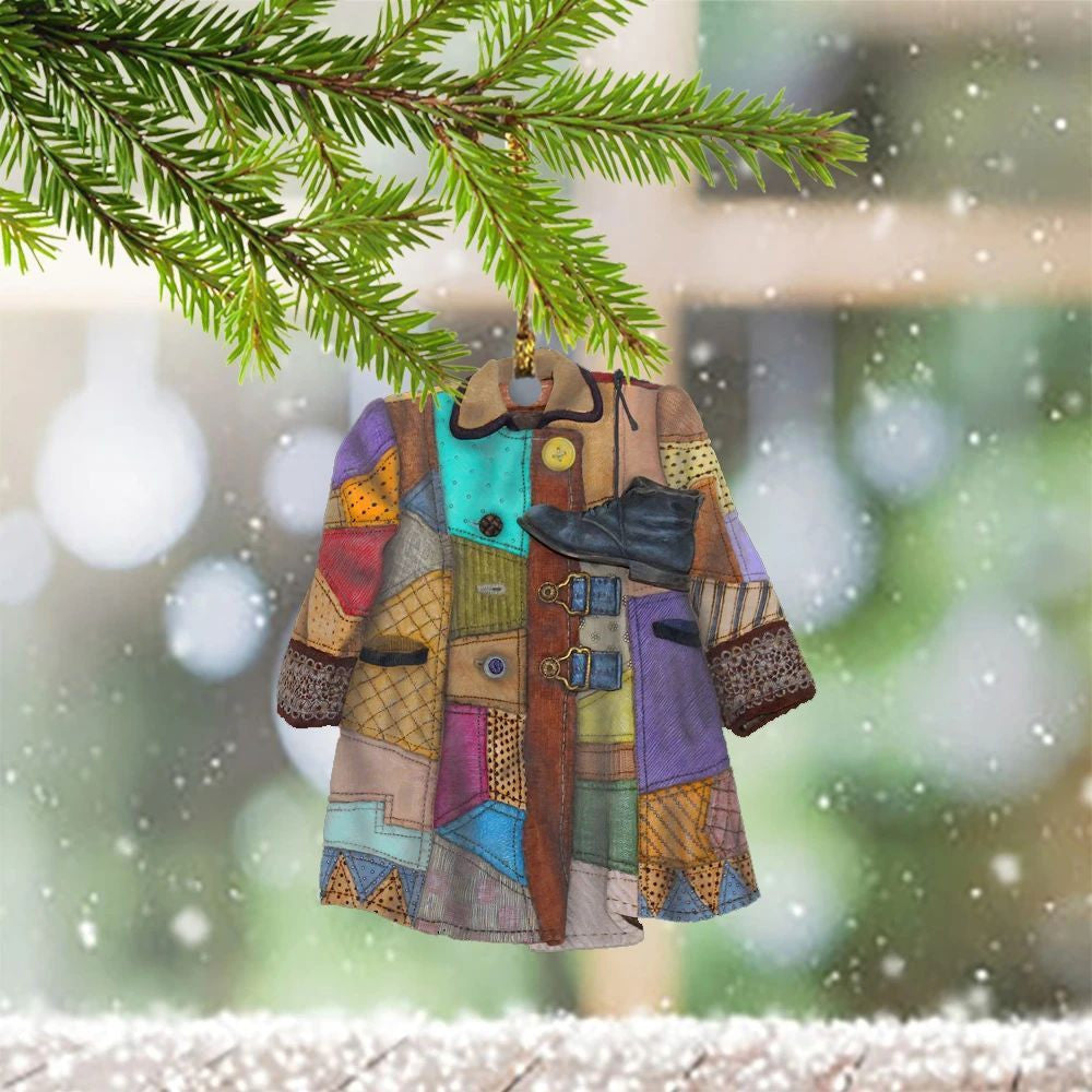 Coat Of Many Colors Ornament Colorful Ornament For White Christmas Tree Decor