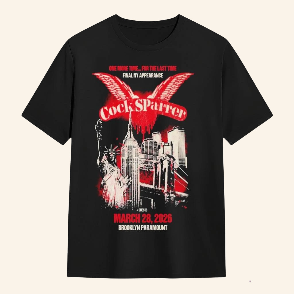 Cock Sparrer Event Brooklyn NY On March 28 2026 T-Shirt Cock Sparrer Merch Gifts For Rock Lover