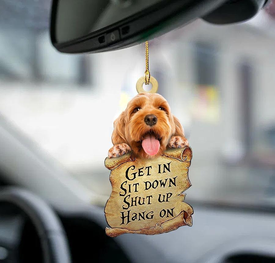 Cockapoo get in two sided ornament best ornament for car