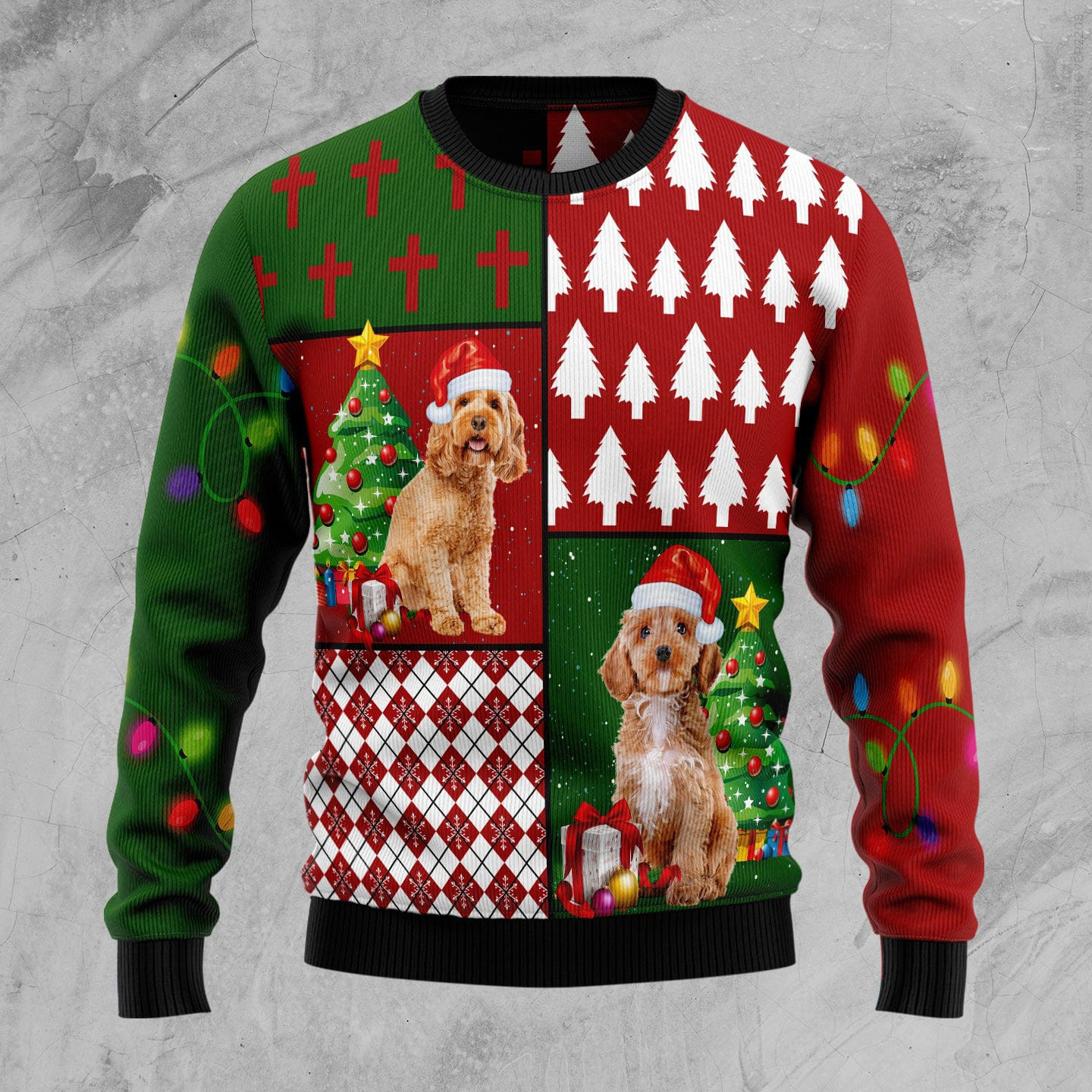Cockapoo Hohoho Ugly Christmas Sweater Cute Xmas Clothes Christmas Gift Ideas For Dog Owners