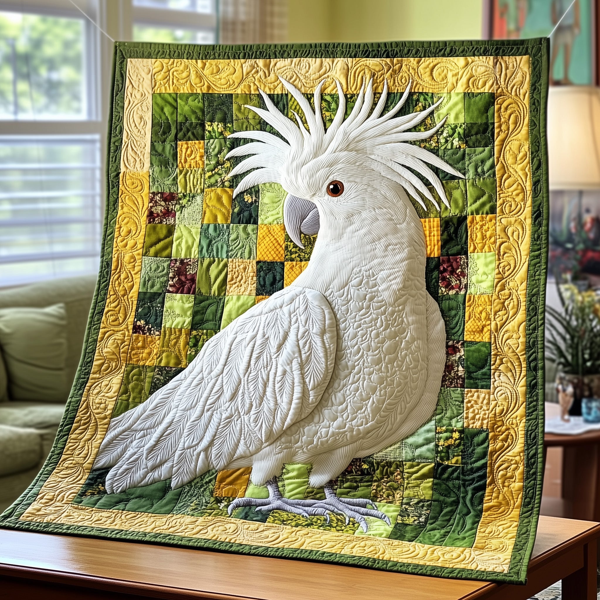 Cockatoo Paradise Quilted Blanket Sofa Throw BlanketGood Christmas Gifts