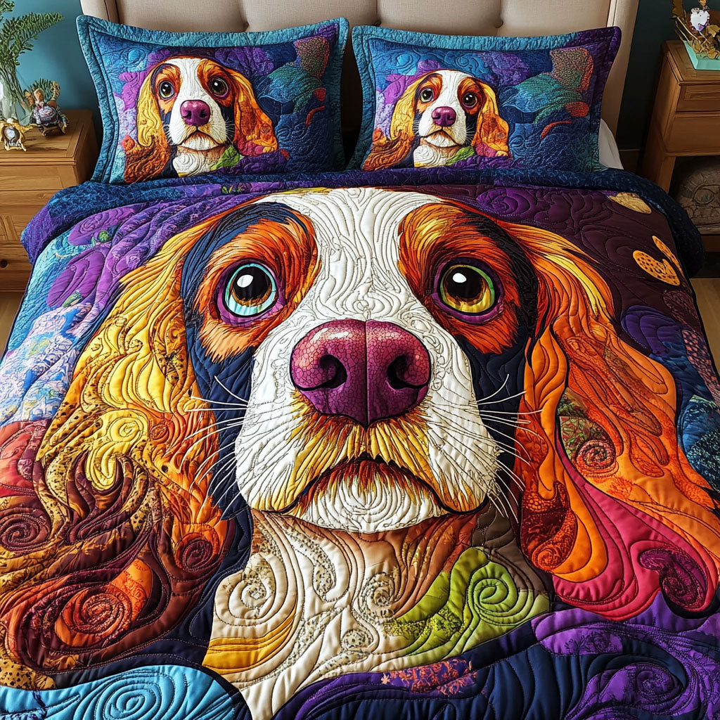 Cocker Cozy Quilted Bedding Set Soft Bedding Set That Makes a Great Christmas Gift