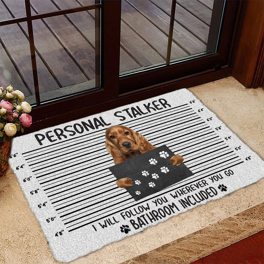 Cocker Spaniel Personal Stalker Doormat Front Entryway Ideas Gifts For Dog Parents